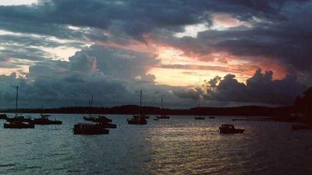 Cumulus Cloud at Sunset - Lake Macquarie